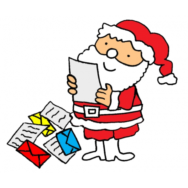 disegno di lettere babbo natale colorato 600x600